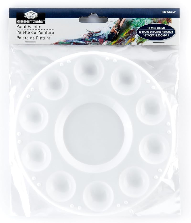 Royal & Langnickel R2000194 Palette White One 10 Well Central Reservoir
