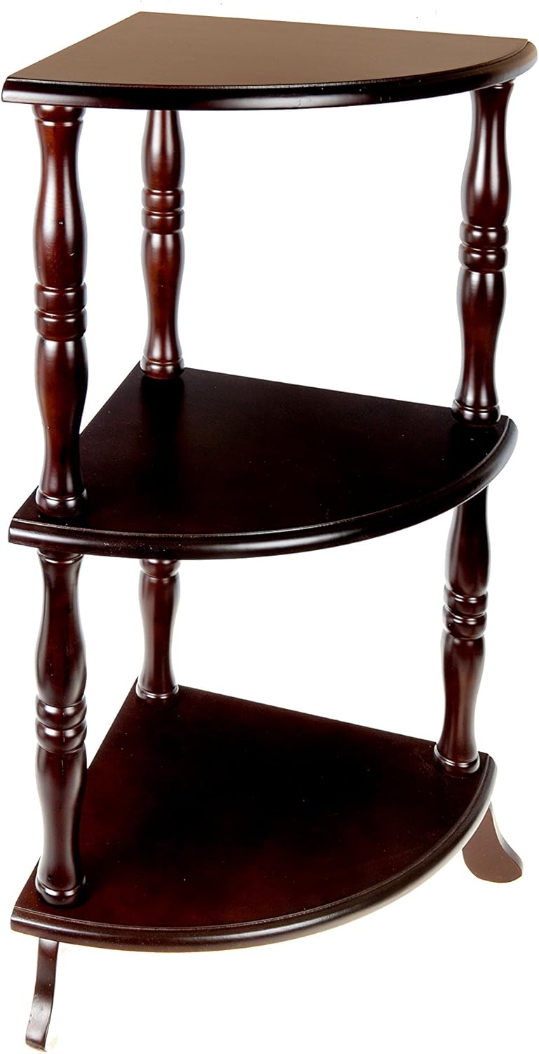 ih casadecor PLC04 Leeton Wooden Corner Table with 2 Shelves Amazon