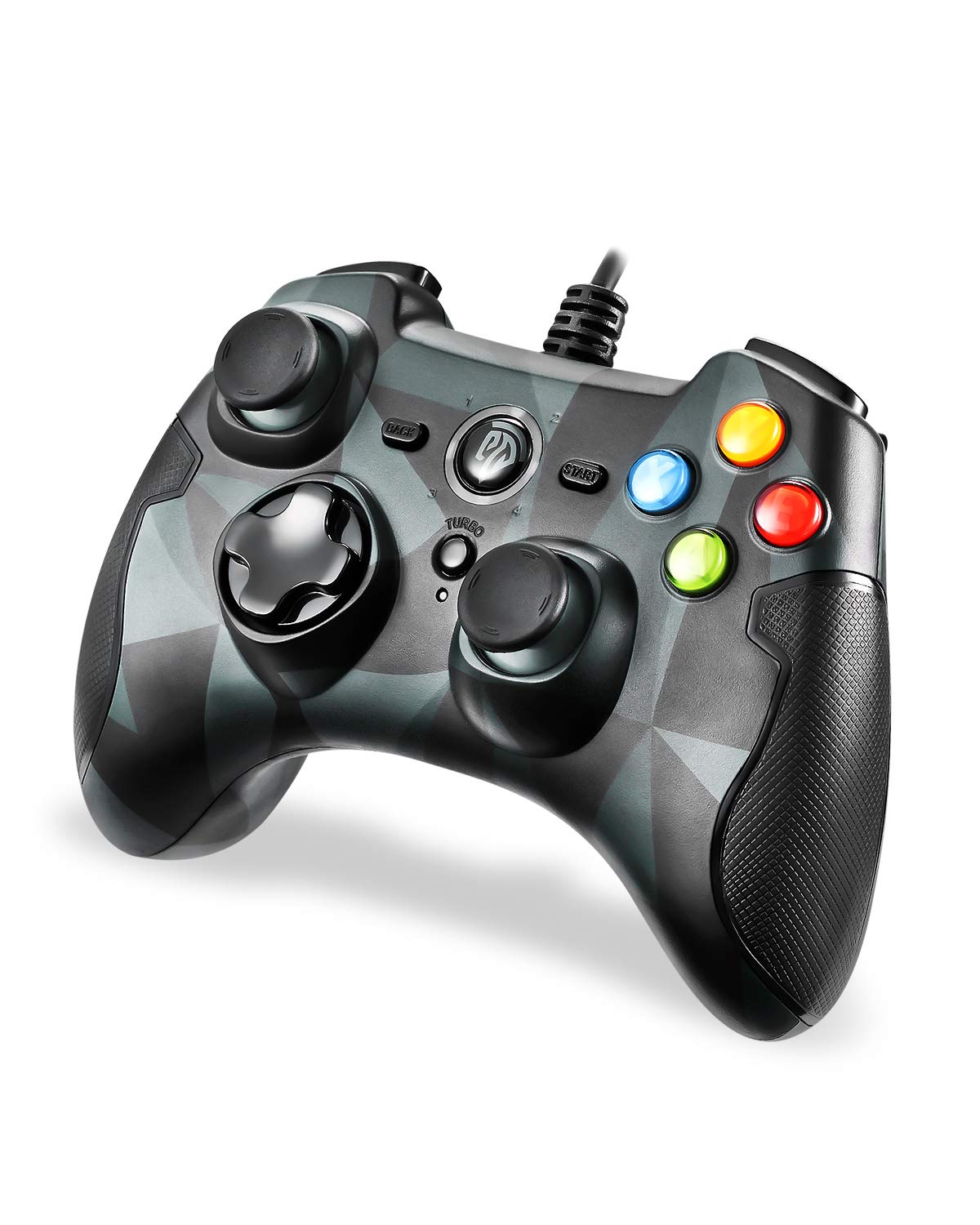 EasySMX Wired Game Controller Joysticks Dual Shock for Windows/Android/ PS3/ TV Box