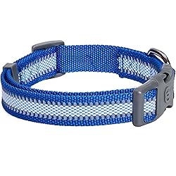 Blueberry Pet Large Dog Collar in Reflective Navy