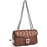 Travistar Quilted Crossbody Bags for Women - Small Leather Cross Body Shoulder Handbags Satchel Designer Evening Chain Purses