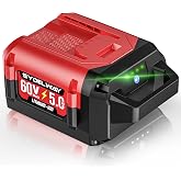 Sydelway 5.0Ah Replacement for Toro 60V Battery | 88620 88675 L108 L324 L135, Compatible with Toro Flex Force 60 Volt Power System Tools &amp; Chargers 88602 88605 88610