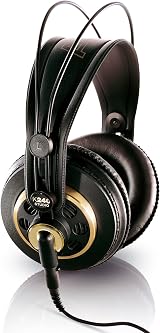 AKG K240 Studio Professional Semi-Open Over-Ear Headphones with 3.5mm and 1/4"