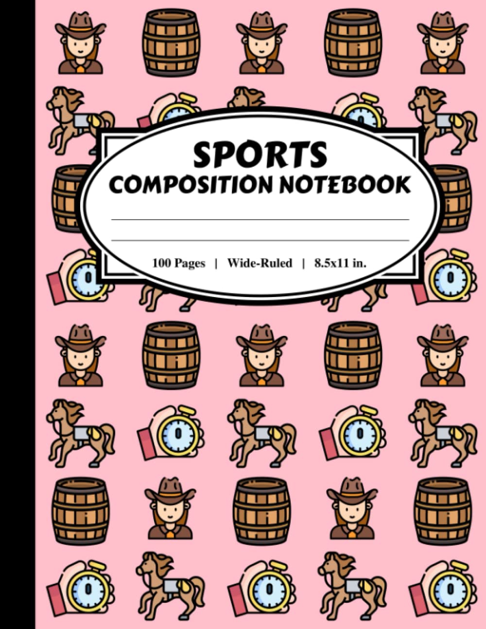 Sports Composition Notebook: A Barrel Racing Themed Writing Pad for Little Fans