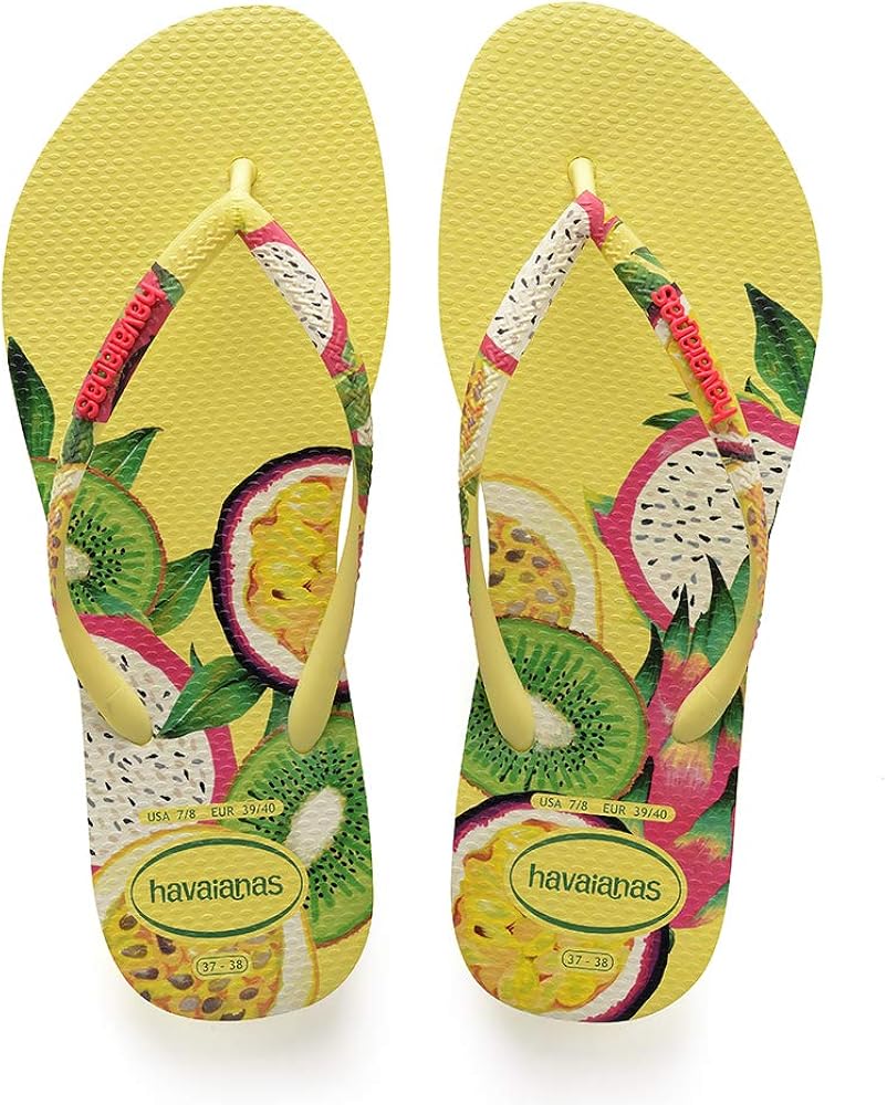 havaianas slim yellow