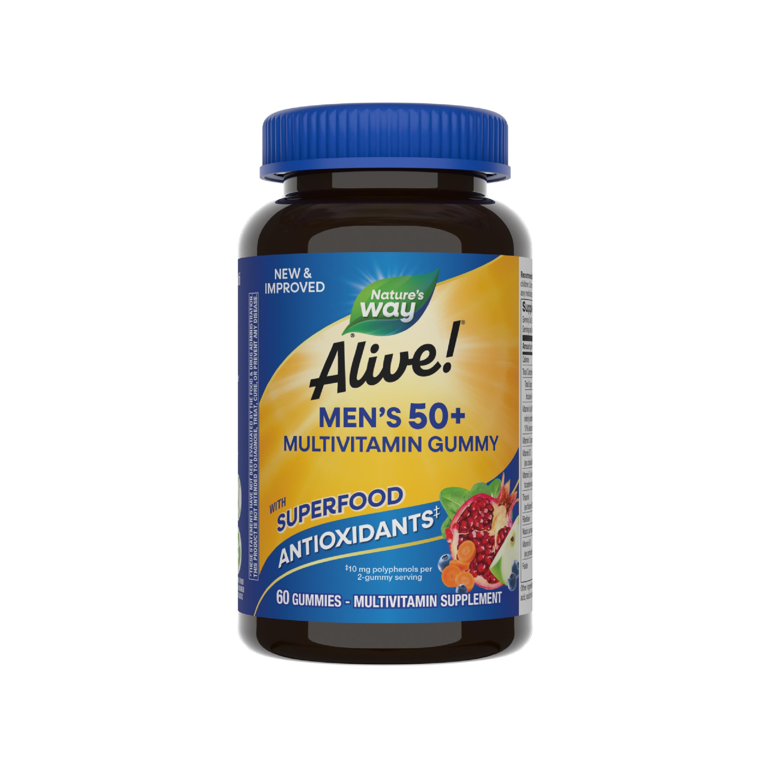 Alive! Men’s 50+ Gummy Multivitamin (Fruit)