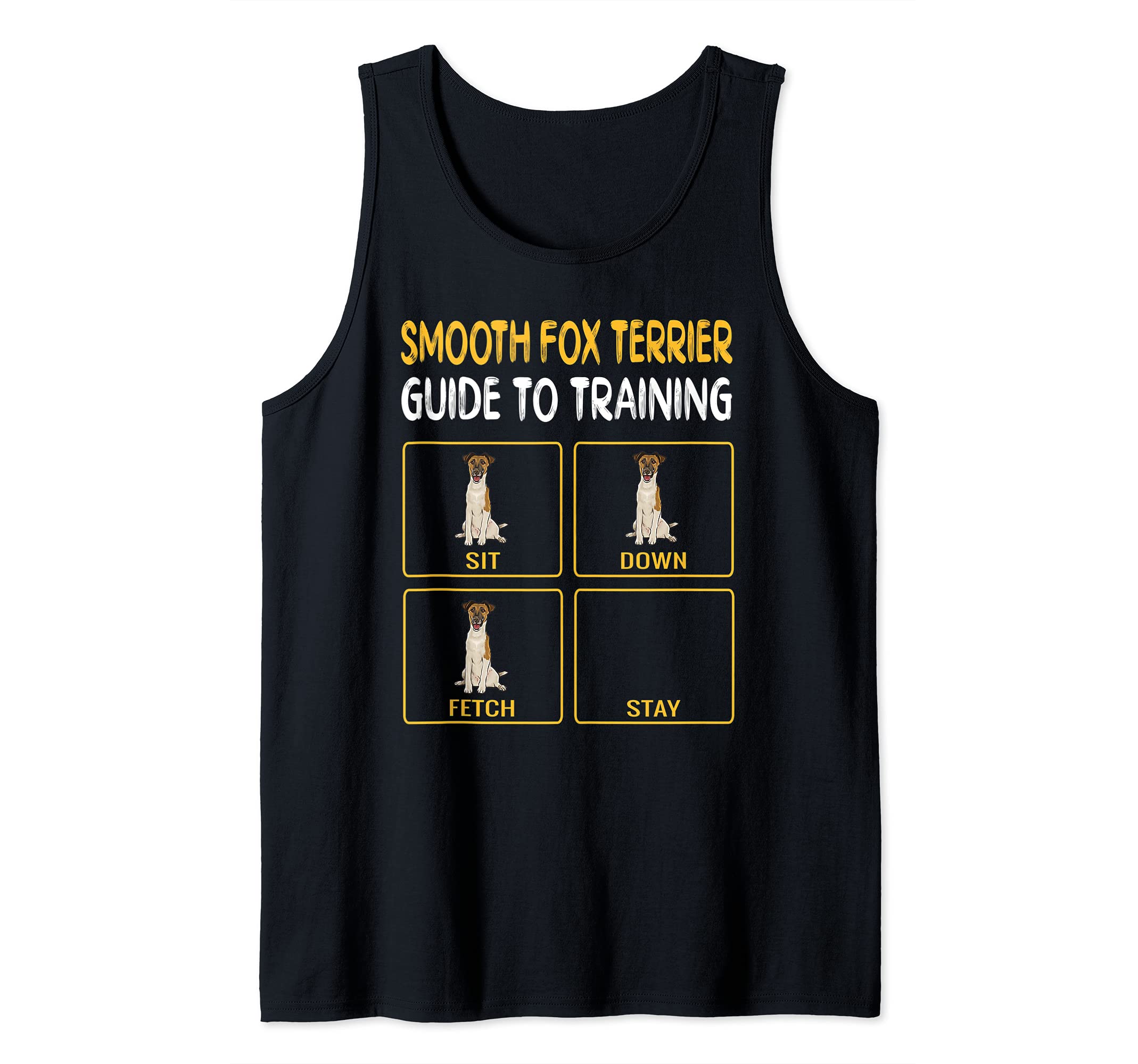 Funny Smooth Fox Terrier Guide To Training Dog Obedience Tank Top