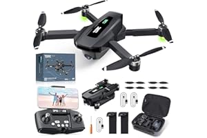 TENSSENX GPS Drone with 4K Camera for Adults, TSRC Q5 RC Quadcopter with Auto Return, Follow Me, Brushless Motor, Circle Fly, Waypoint Fly, Altitude Hold, Headless Mode, 52 Mins Long Flight, Christmas Gifts