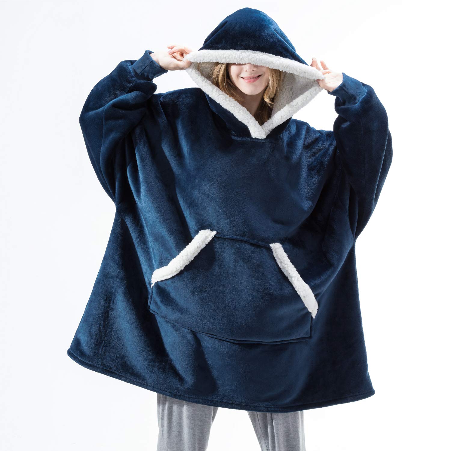 Bedsure sherpa sweatshirt blanket Clearance