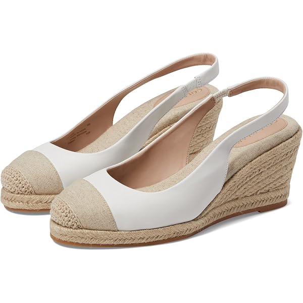 Cole Haan Damen Cloudfeel Espadrille Link Wedge Keilsandale – Mit Knöchelriemen, Absatz 75 Mm