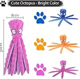 Acehome Squeaky No Stuffing Octopus Dog Toy with Crinkle Paper view 2