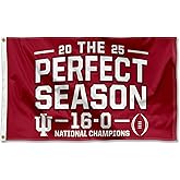 IU Hoosiers 2025 National Champions Perfect Season 3x5 College Flag