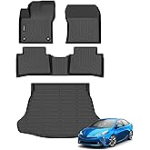 ANBINGO®Fit for Toyota Prius Floor Mats 2016-2022 (Not Prius Prime & Prius c &Prius v), Car Mat for Toyota Prius All Weather Mats for Prius TPE Car Matt Rugs for Prius Rubber Trunk Carpet