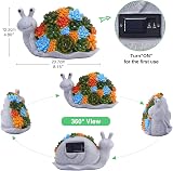 Goodeco Snail Solar Garden Statue LED Lights Outdoor Resin Figure 22cm view 2