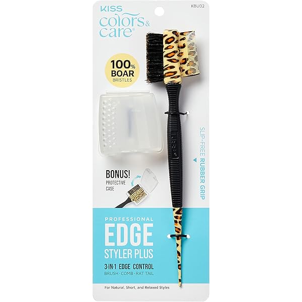 Amazon.com : RED by Kiss Edge Cara 4 in 1 Edge Brush Comb Boar