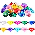 Niceup 26pcs Big Diving Gems Diamond Toys 1.5in for Princess Mermaid Pirate Party Favors Decorations Treasure Hunt Toys Easte