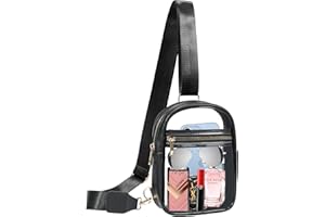 Armiwiin Clear Bag Stadium Approved, Clear Sling Bag for Women Clear Purse for Concerts Sports Events Festivals