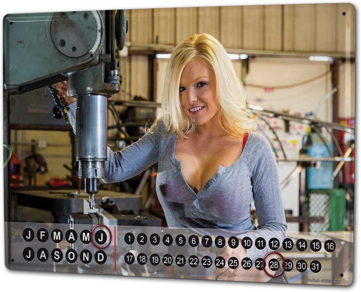 Calendrier Perpetuel Pin Up Art Adulte Atelier De Femme Sexy Metal Amazon Fr Fournitures De Bureau