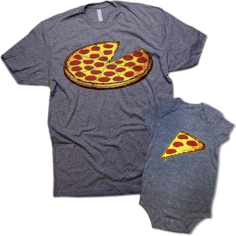 dad and baby matching button up shirts