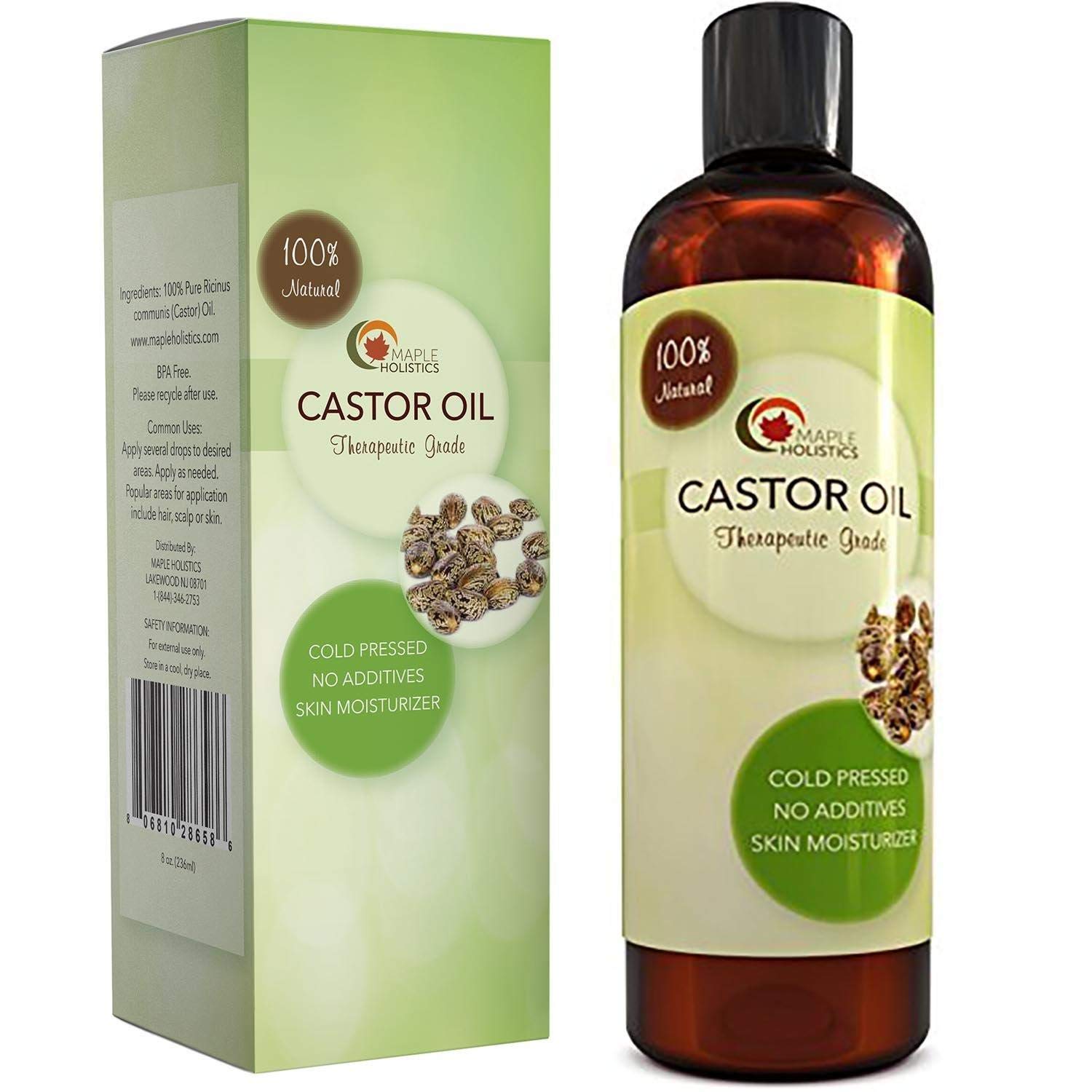 Cold Pressed Castor Oil Hair Growth Treatment All Natural Anti