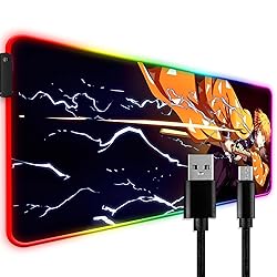 YBHNTZ RGB Anime Gaming Mouse Pad, Extended Large