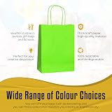 Thepaperbagstore 5 Light Green Small Paper Party Bags with Handles 18x22x8cm view 3