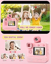 LETSHAHA Kids Camera Instant Print, Christmas