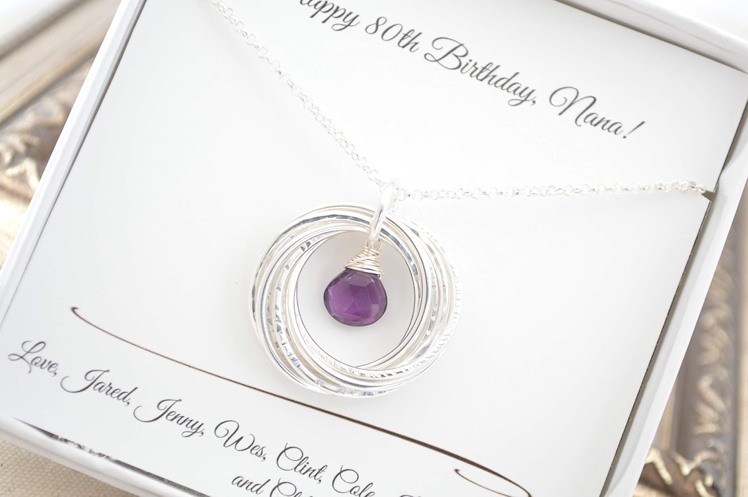 February Birthstone Natural Amethyst Ring Jewelry For ...