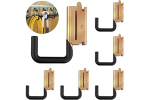 Eegoowa E Track Hooks Heavy Duty E Track J Hooks E-Type Track X Track Steel Hanger, Spring Fitting E Track Accessories for Enclosed Trailer
