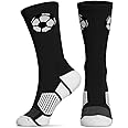 ChalkTalkSPORTS Soccer Performance Crew Socks - Soccer Ball - Youth & Adult - Soccer Mid-Calf Socks