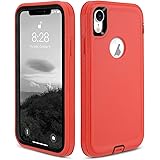 CAFEWICH iPhone XR Case, Heavy Duty Defender Shockproof Drop Protective Rugged Dual-Layer 2 in 1 Design for iPhone XR Phone C