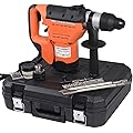 Goplus 1-1/2" SDS Drill, 1100W Electric Rotary Hammer, Plus Demolition Bits, Variable Speed, Orange