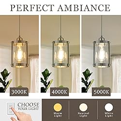 Osimir Brushed Nickel Pendant Lights Kitchen Island