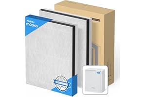 MOOKA Genuine KJ102 Air Filter Replacement，Washable Pre- filter, 2 Packs