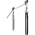 Overhead Pulley System with 125 lb Capacity for Kayak, Canoe, Bike, or Ladder Storage