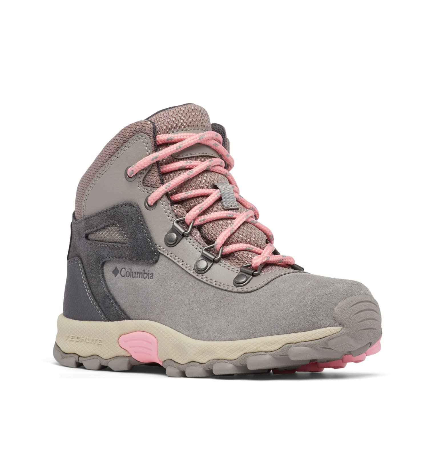 Columbia Youth Unisex Newton Ridge Amped, Stratus/Pink Orchid, 8