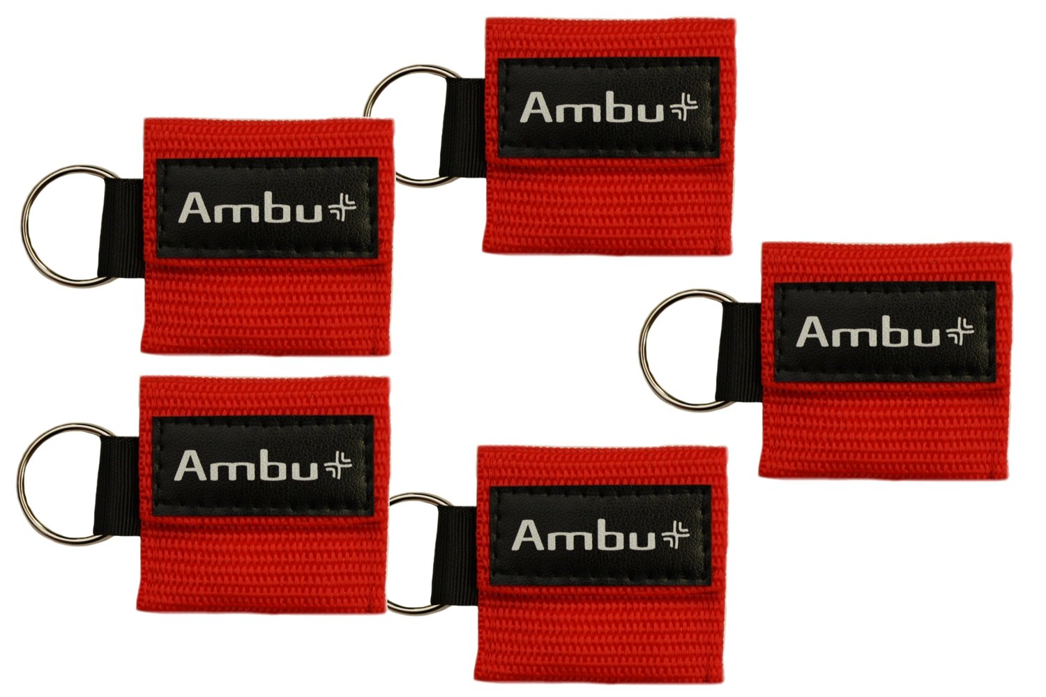 Ambu ResCue Key CPR Mask with Mini Keychain Pouch, Red