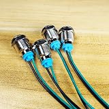 Gebildet 4pcs 12mm LED Metal Indicator Light Waterproof DC 3V-9V view 3