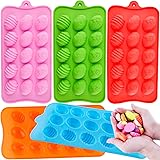 Easter Egg Silicone Mold Egg Molds for Chocolate 5 Packs Egg Shaped Mold Baking Pan for Easter Party Hot Chocolate Bombs Fond