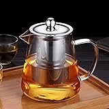 Mini Size Glass Teapot Tea Kettle-with Stainless