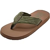 Flojos Tango Two Tone Strap W/Pull Tabs On Kush Comfort Bed, Brown/Tan