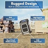 DigiFunk Site Radio USB Rechargeable DAB+ FM Bluetooth IP65 Tough Build view 2