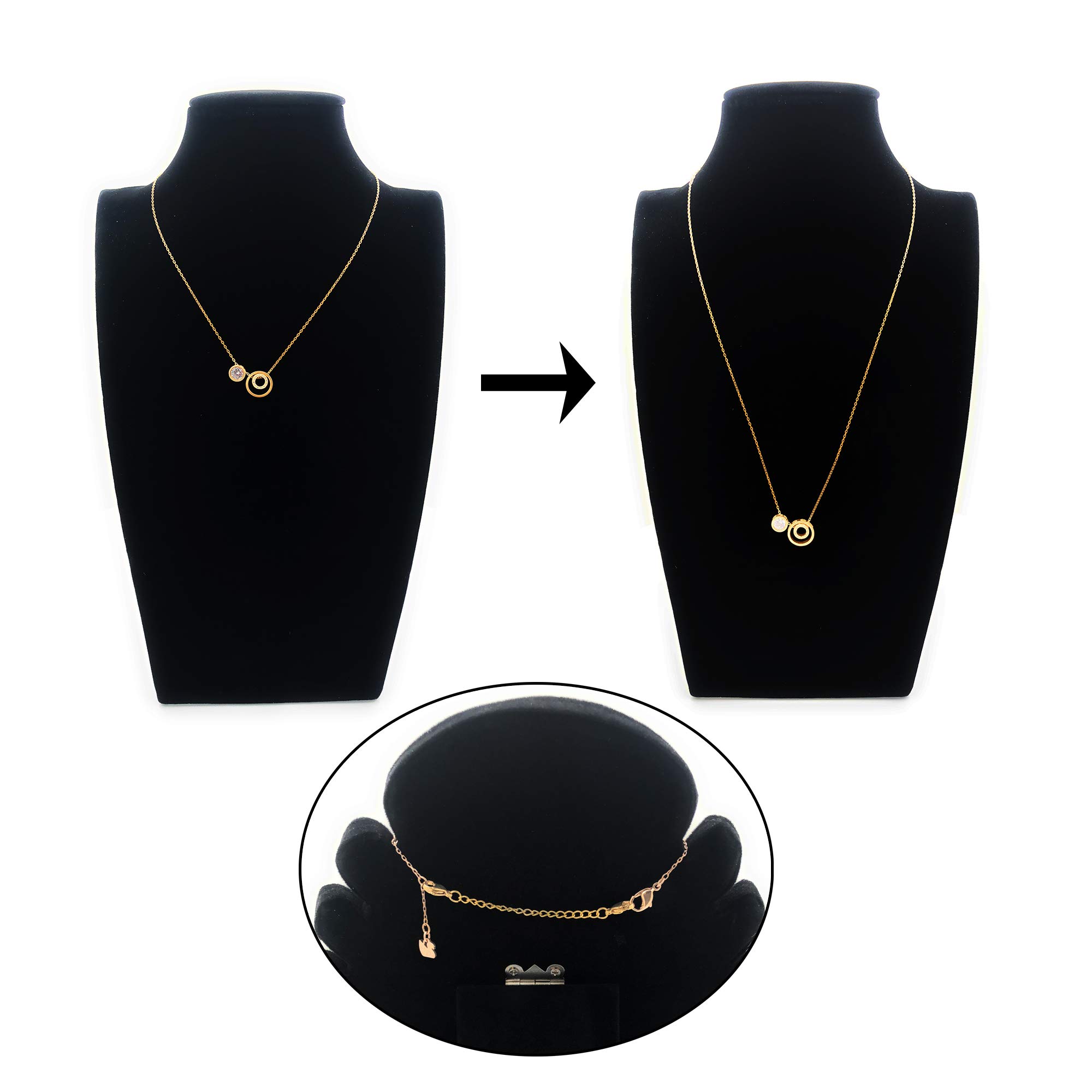 D-buy 8 Pcs Necklace Extender Gold and Silver Plated Bracelet Extender Extender Chain Set 4 Different Length: 6 inch 4 inch 3 inch 2 inch (4 Gold, 4 Silver)