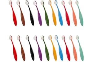 Linjhokbs 20 Mini Ink Mixing Brushes, 10 Color Craft Ink Mixing Brushes, Paper Craftsman Card Making Stamp Scrapbook for Brus