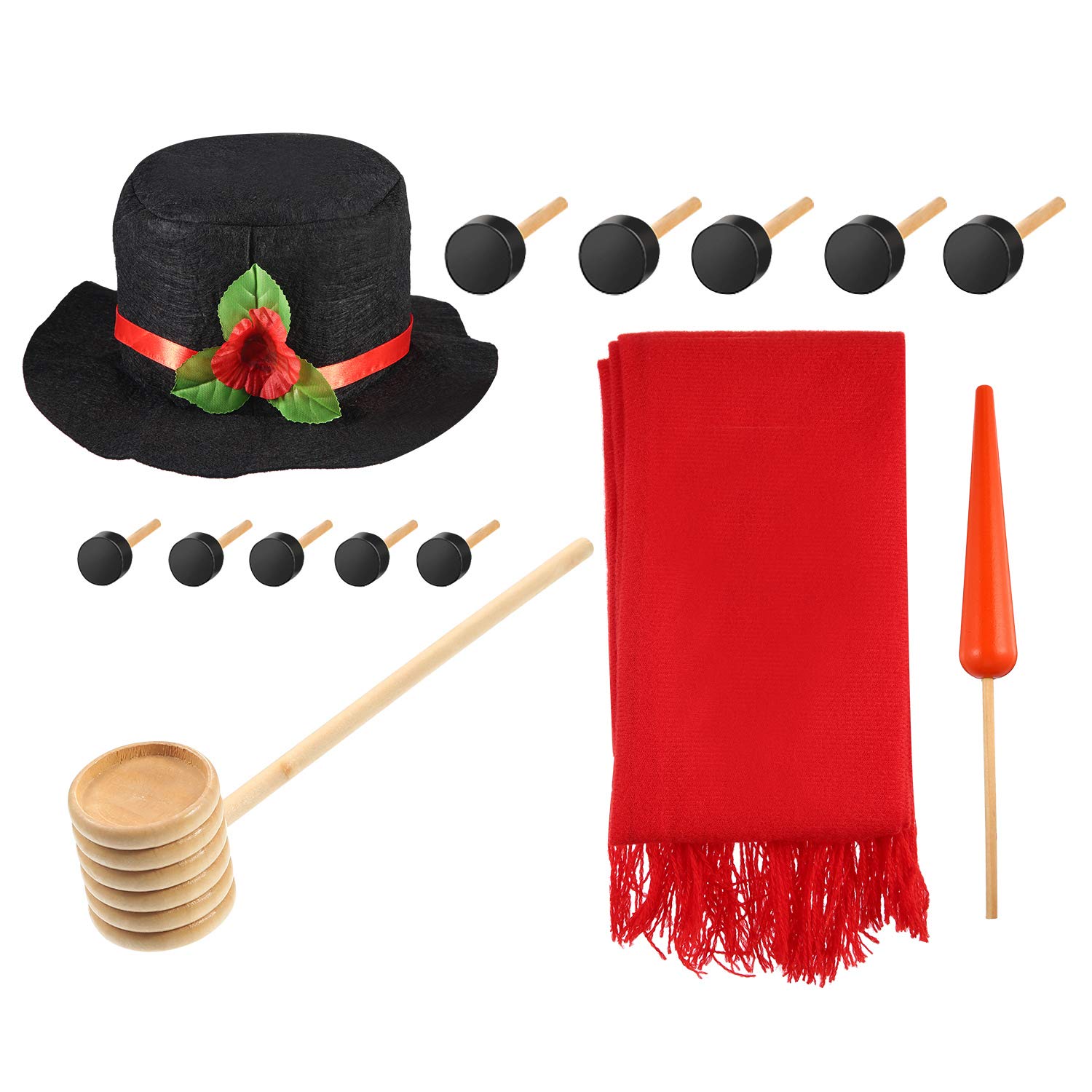 Piñatas Kit de 14 Piezas de Vestir y Decorar Muñeco de Nieve de Talla