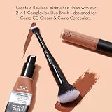 e.l.f. Concealer & Foundation Complexion Duo Brush 2-in-1 Synthetic Bristles view 2