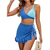 Blooming Jelly Women's High Waisted Bikini Sets Tummy Control Bathing Suit Two Piece Swim Suit 2026 Retro Swimsuit