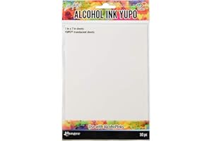 Ranger RGRTAC.49722 Tholtz Alcohol Ink Yupo Paper 5x7 Transluc