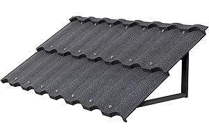 Jasdego Fixed Window Awning - Aluminum Awning for Door Entrance 52" W x 31" H with Triangle Frame, Door Awnings Exterior with Color Stone Tile, Waterproof All-Weather UV Protector for Patio, Porch