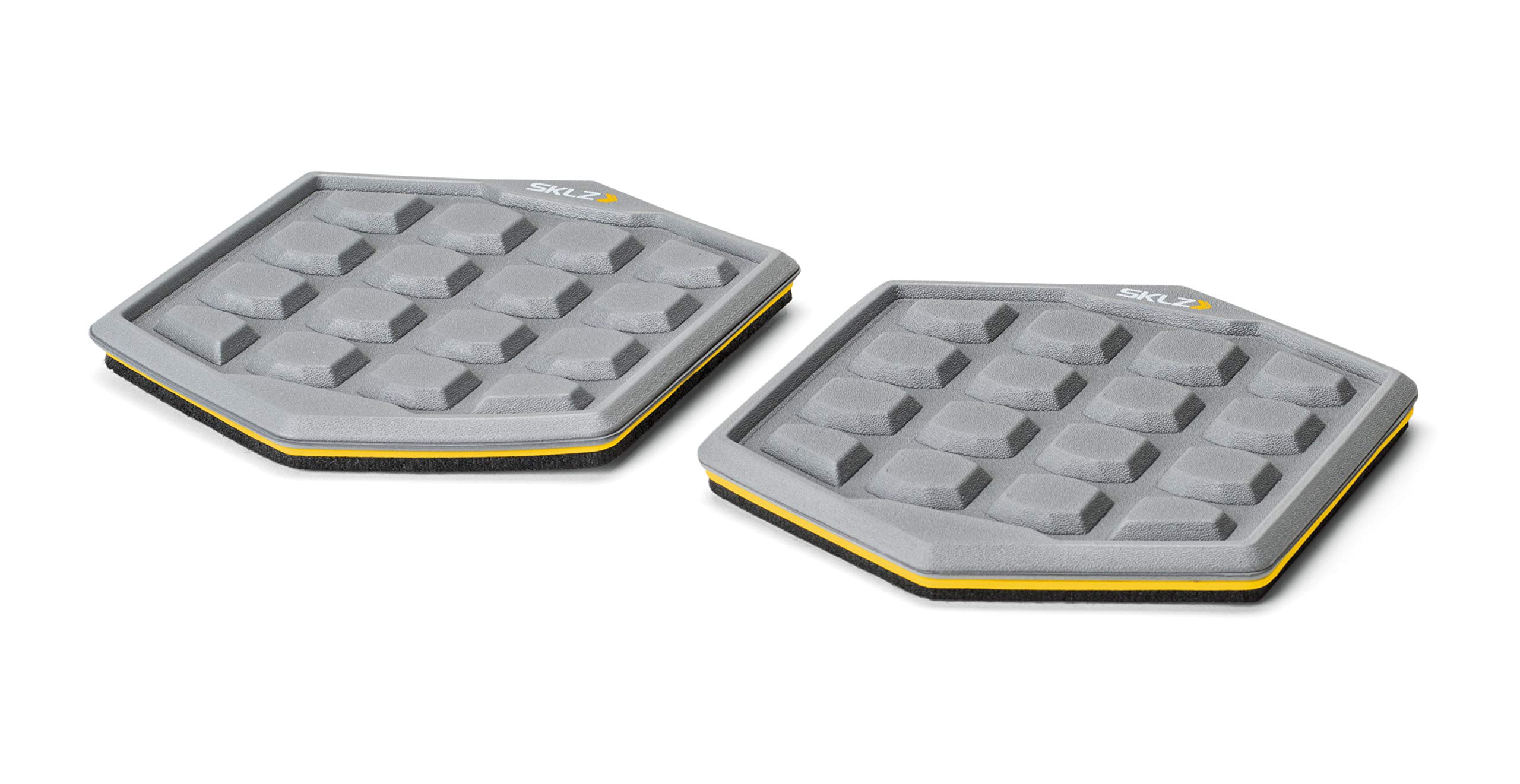 Photo 1 of SKLZ Slidez Dual-Sided Exercise Glider Discs for Core Stability Exercises for Hands & Feet, Court Use, grey